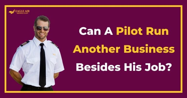 A pilot with a text saying Can A Pilot Run Another Business Besides His Job